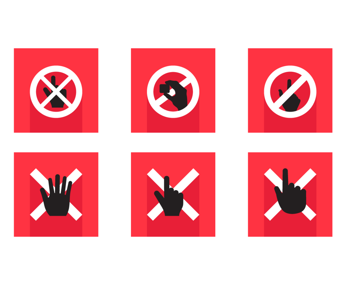 Do Not Touch Free Vector Pack