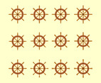 Ships Wheel Icons Collection