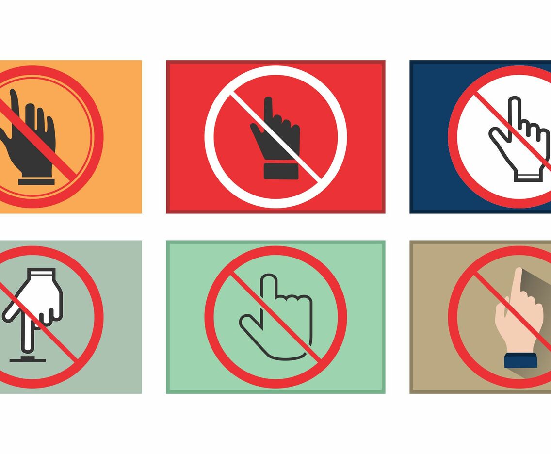 Do Not Touch Vector Pack