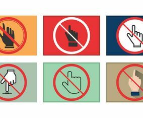 Do Not Touch Vector Pack