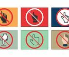 Do Not Touch Vector Pack