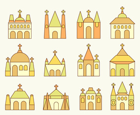 Abbey and Church Vectors