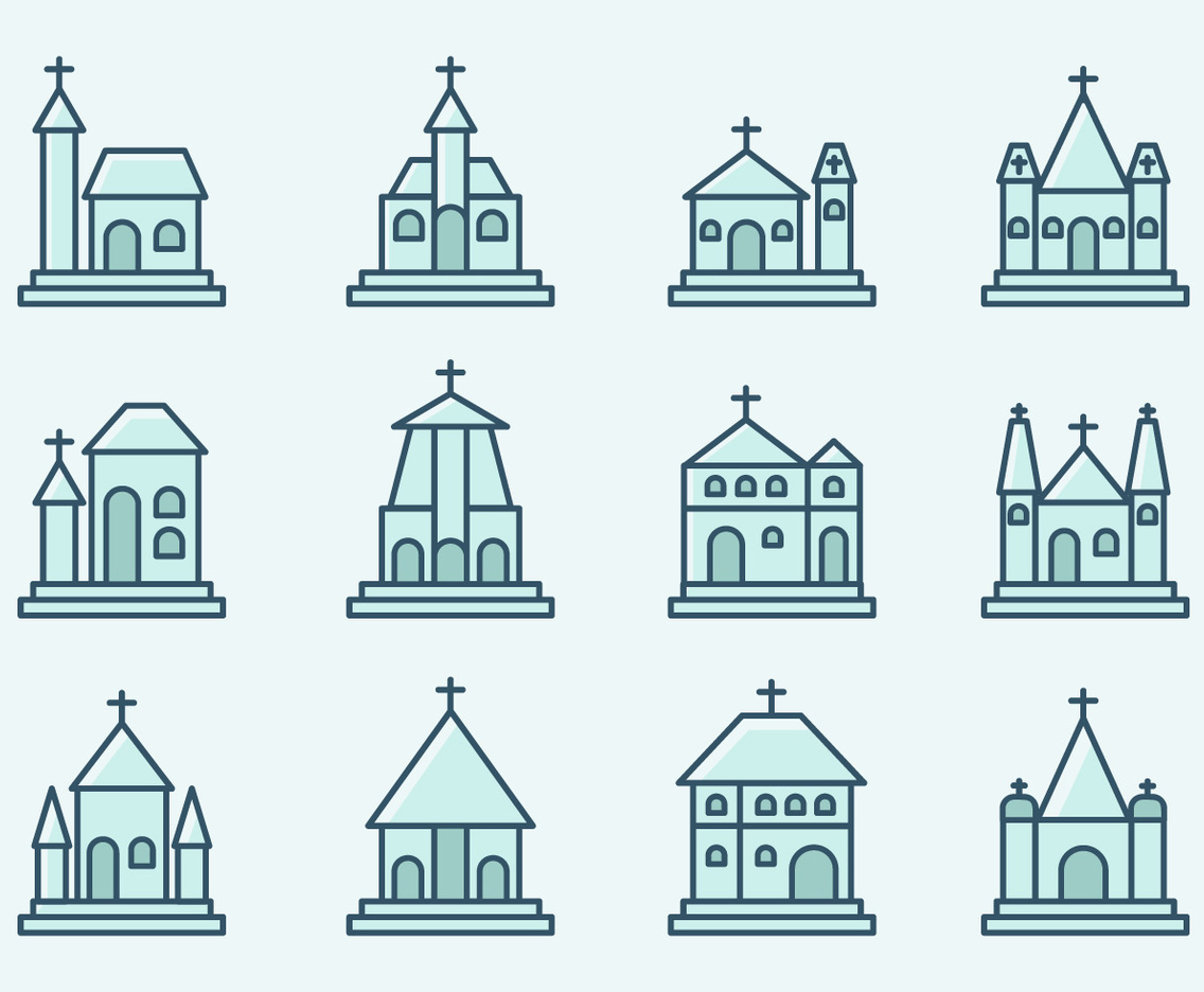 Abbey and Church Icons