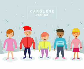Carolers Vector
