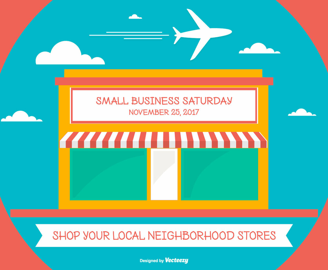 Cute Samll Business Saturday Illustration