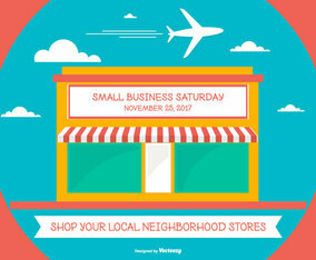 Cute Samll Business Saturday Illustration