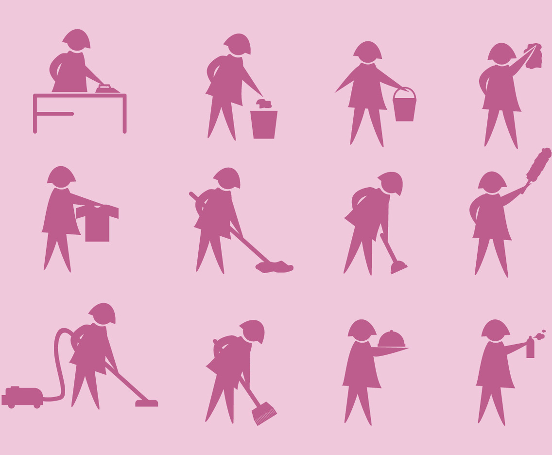 Caretaker Vector Icons