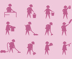 Caretaker Vector Icons