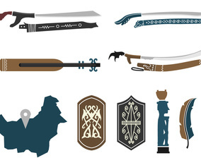 Unique Dayak Vectors