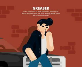 Greaser Illustration