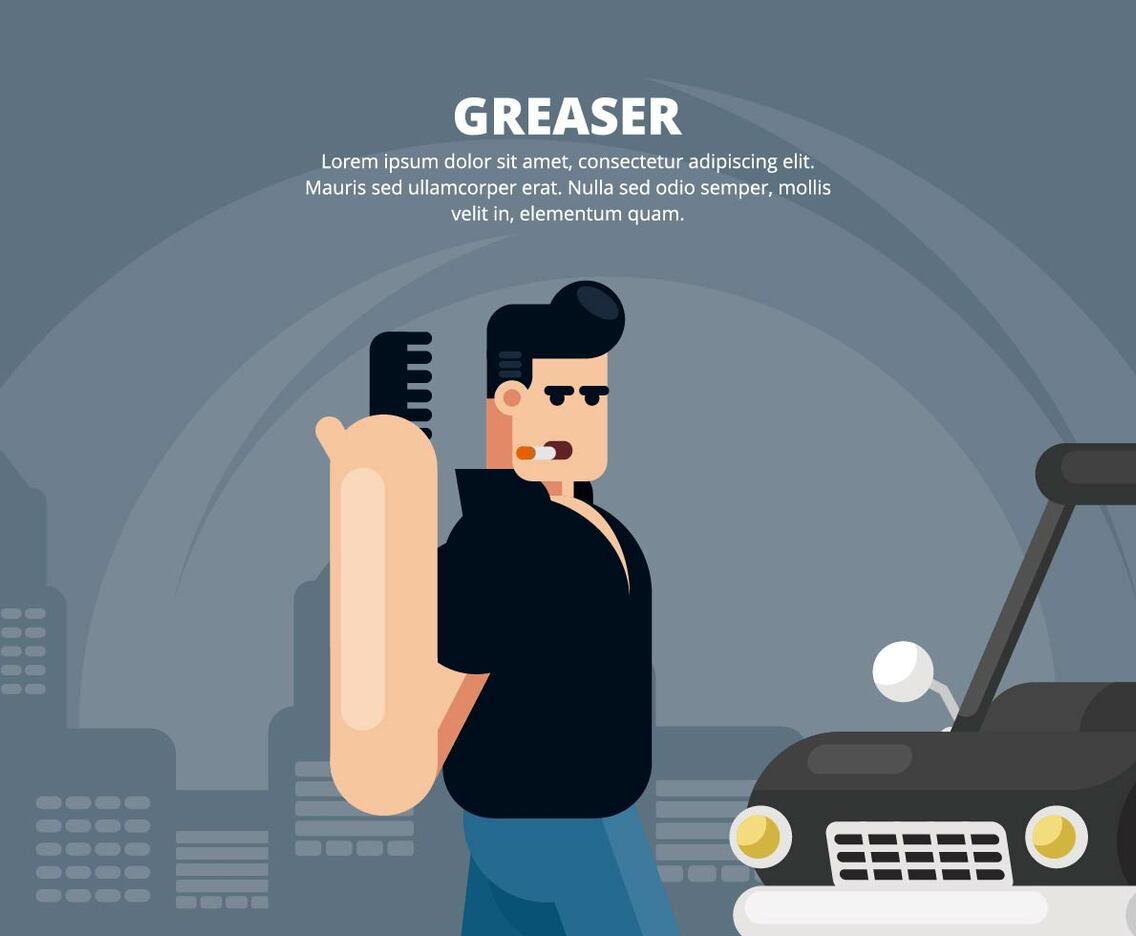 Greaser Illustration