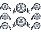 Top 10 Badge Vector Set