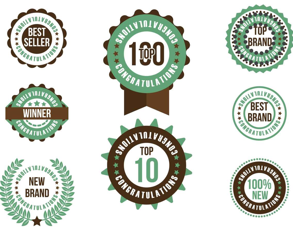 TOP Badge Vector Set