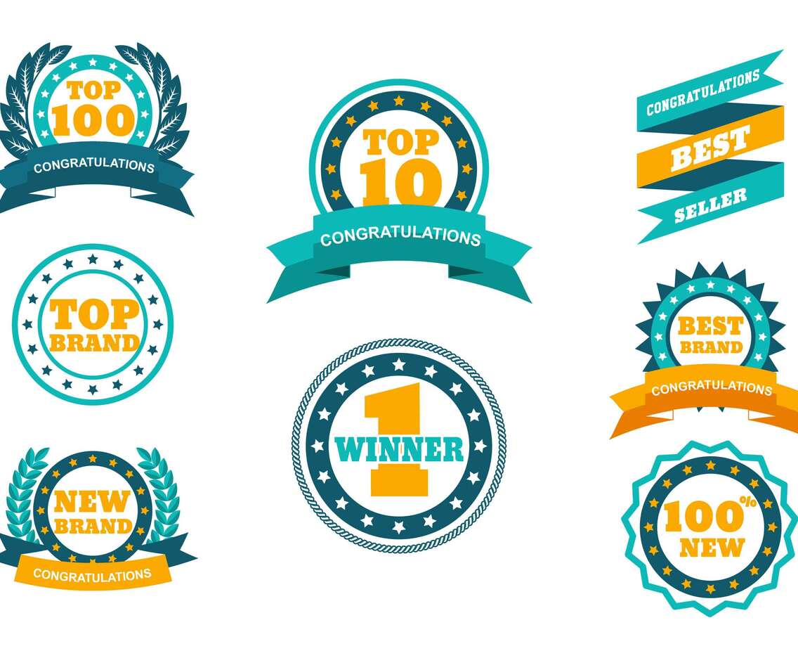 TOP Badge Vector Set