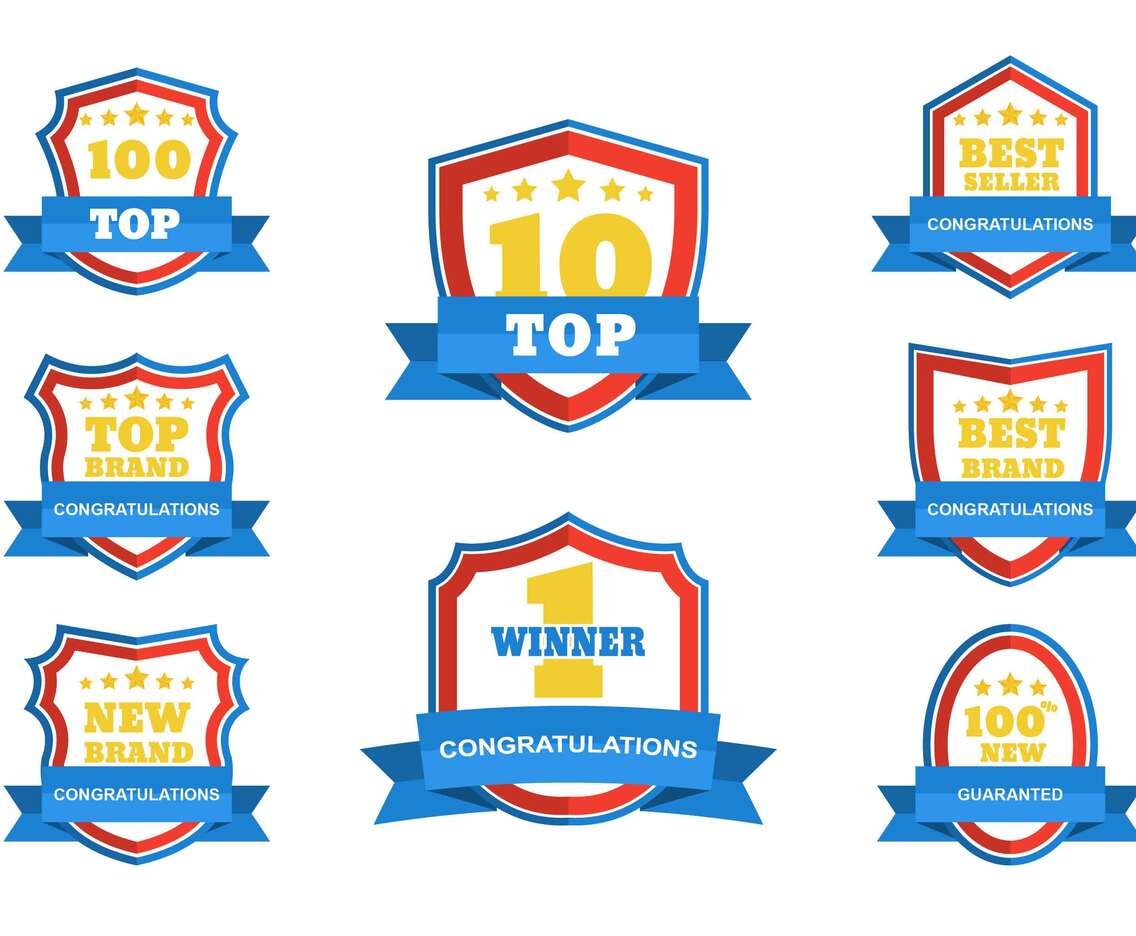 TOP Badge Vector Set