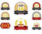 TOP Badge Vector Set