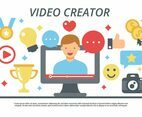 Free Video Creator  Video Blogging Vector