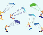 Kitesurfing Vector