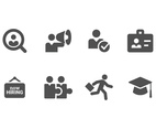 Now Hiring  Recruitment Set Icons