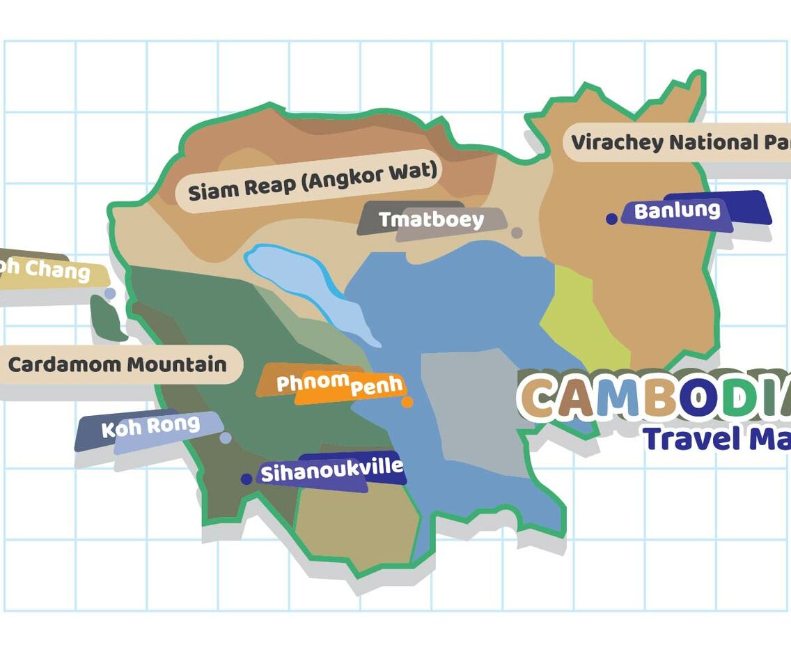 Cambodia Travel Map