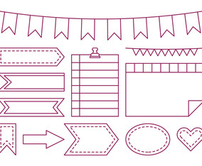 Free Iconic Bullet Journal Vector