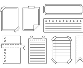 Free bullet journal - Vector Art