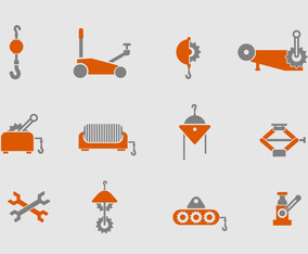 Winch Icons Set