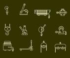 Winch Vector Icons