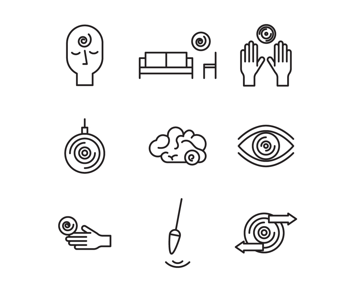 Black  White Hypnosis Icons