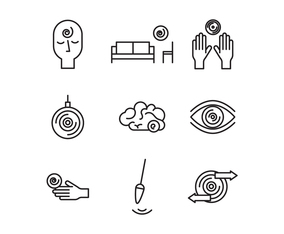 Black  White Hypnosis Icons