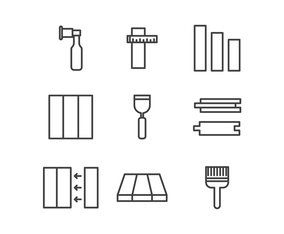 Black  White Laminate Doodles