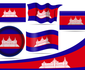 Cambodia Flags
