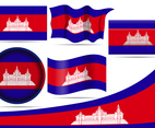 Cambodia Flags