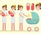 Activity of NannyBaby Sitter Vector