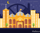 Melbourne Landscape Illustration