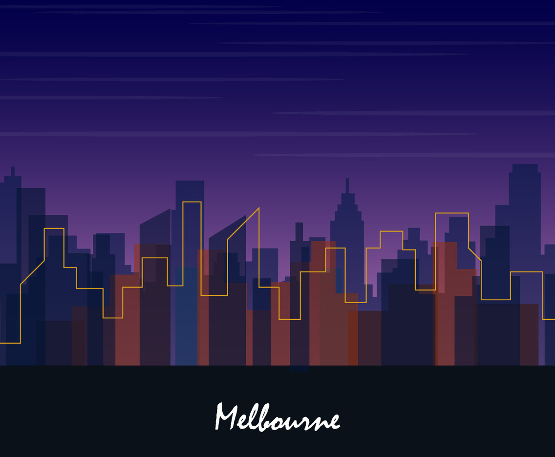 Skyline Melbourne City