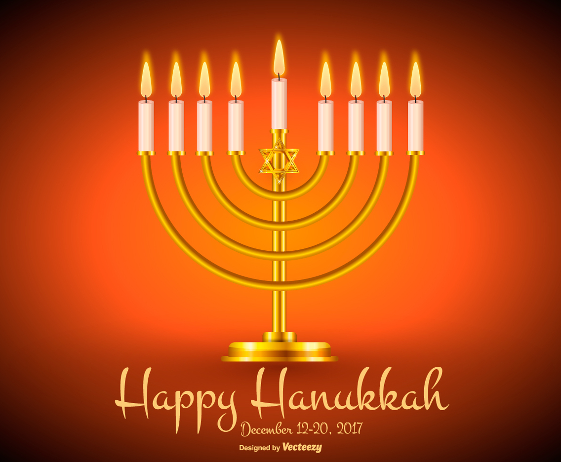 Happy Hanukkah Illustration