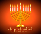 Happy Hanukkah Illustration
