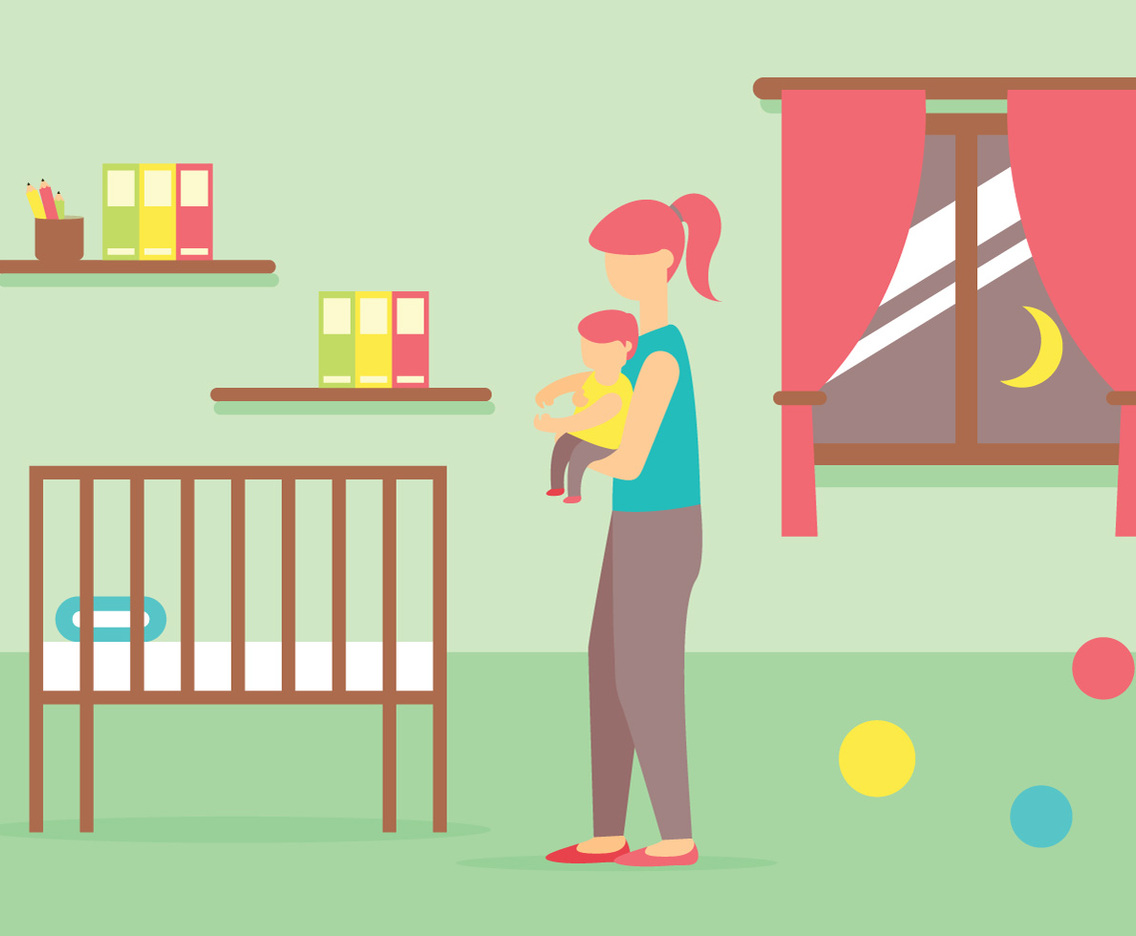 Babysitter Vector Illustration