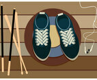 Shoes Tying Vector