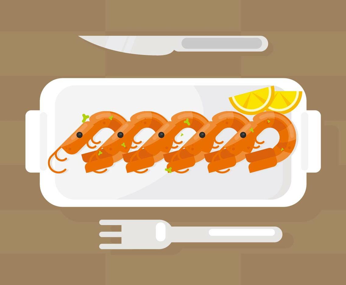 Prawns Illustration