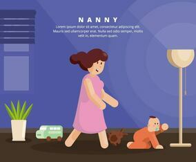 Nanny Illustration