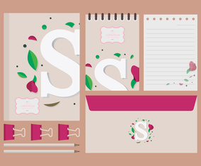 Sweet Pea Illustration. S symbol.