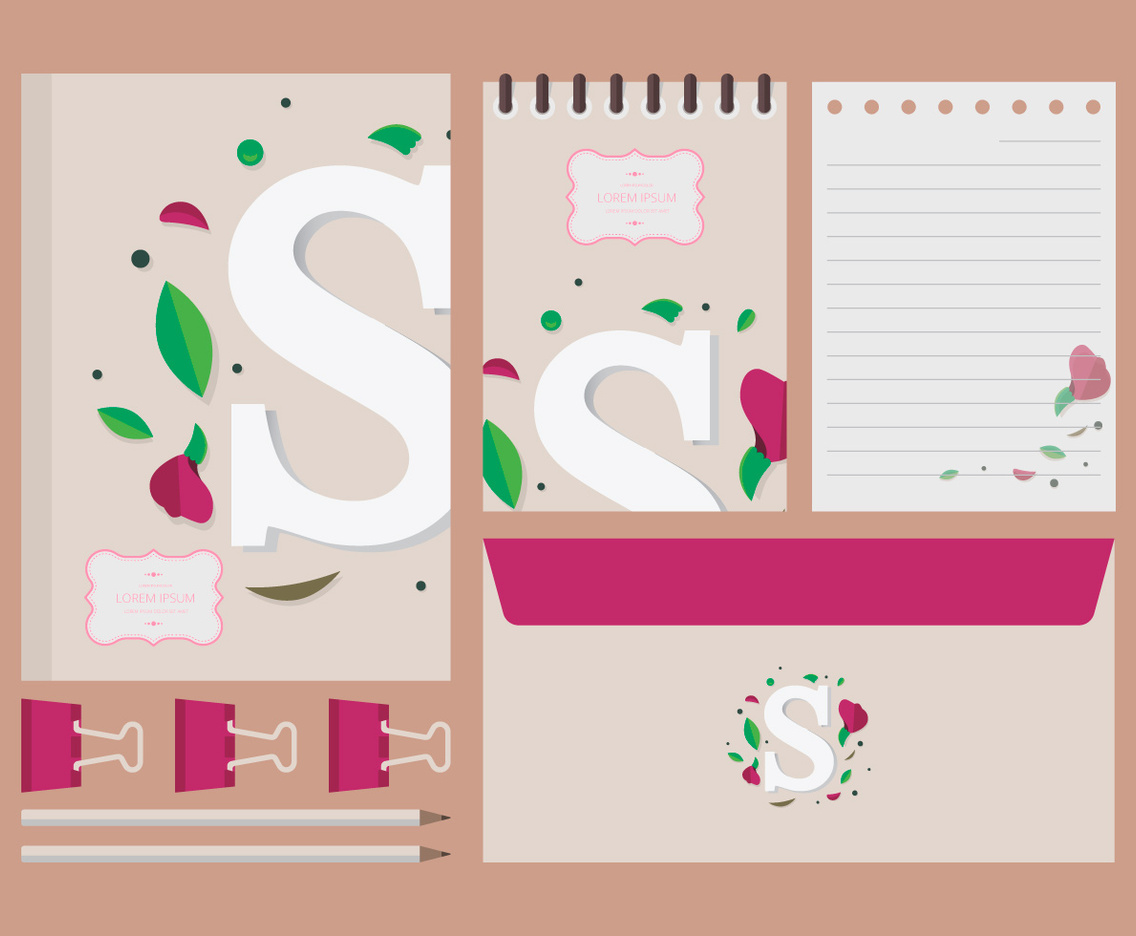 Sweet Pea Illustration. S symbol.