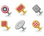 Cufflink Vector Pack