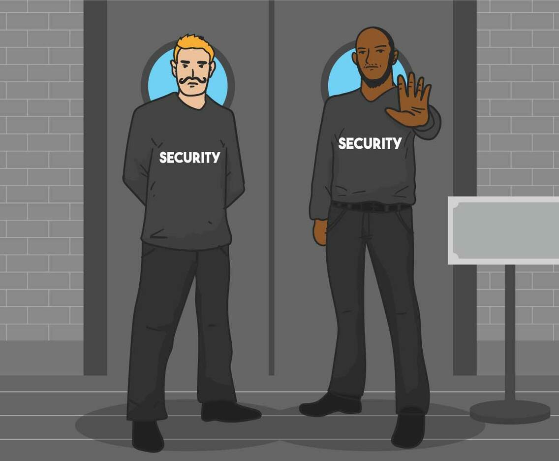Bouncer vector illustration