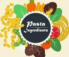 Ingredients Pasta Vector