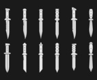 Bayonets Vector Icons