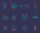 Spearfishing Vector Icon