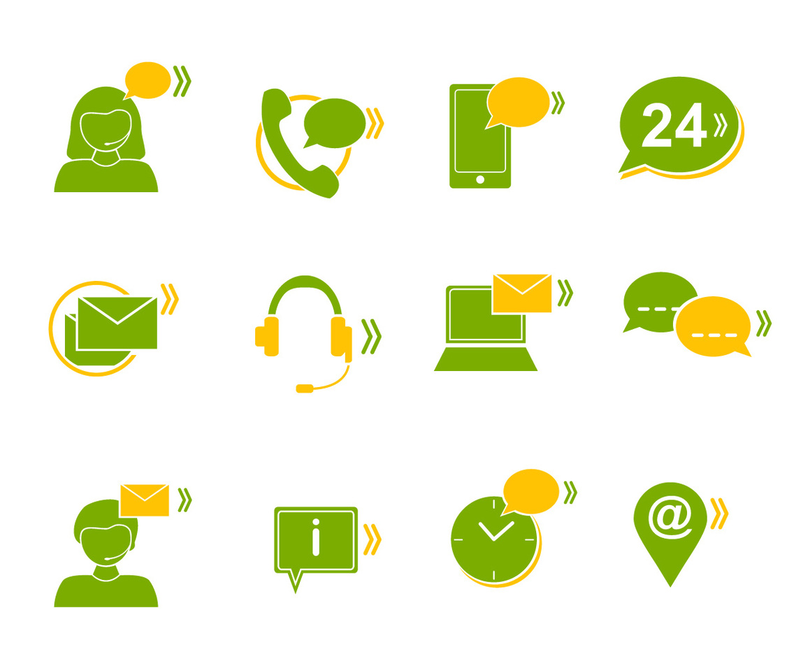 Call Centre Vector Icons